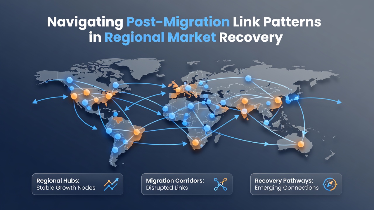 Navigating Post-Migration Link Patterns in Regional Market Recovery